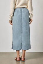 Load image into Gallery viewer, Drawcord Denim Skirt