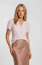 Load image into Gallery viewer, Eyelet Button Down - Blush