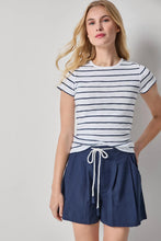 Load image into Gallery viewer, Stripe Crew Tee - Navy