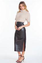 Load image into Gallery viewer, Currant Leather Skirt
