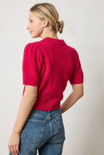 Load image into Gallery viewer, Fuchsia Polo Sweater
