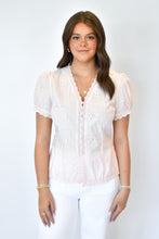 Load image into Gallery viewer, Eyelet Button Down - Blush