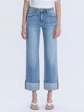 Load image into Gallery viewer, Cuffed Slim Wide Leg