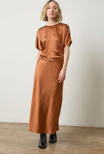 Load image into Gallery viewer, Satin Maxi Skirt - Copper