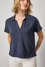 Load image into Gallery viewer, Navy Polo Top