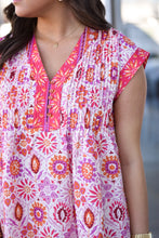 Load image into Gallery viewer, Sunburst Pintuck Dress