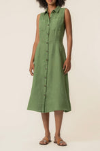 Load image into Gallery viewer, Linen Midi - Olive
