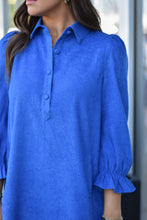 Load image into Gallery viewer, Corduroy Dress - Royal

