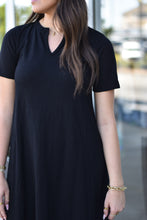Load image into Gallery viewer, Split Neck Midi - Black

