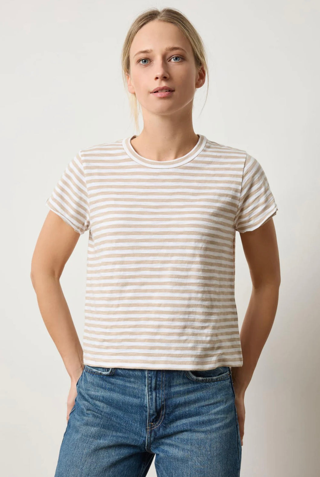 Flax Stripe Tee