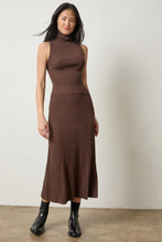 Load image into Gallery viewer, Straight Rib Skirt - Chocolate
