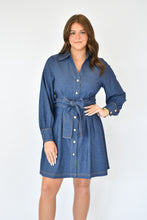 Load image into Gallery viewer, Belted Denim Dress
