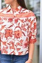Load image into Gallery viewer, Floral Border Top
