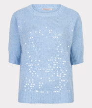 Load image into Gallery viewer, Sequin Sweater - Pacific Blue
