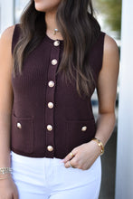 Load image into Gallery viewer, Aliyah Vest - Chocolate
