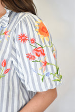Load image into Gallery viewer, Embroidery Stripe Top
