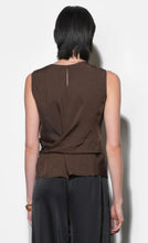 Load image into Gallery viewer, Brown Tie Top
