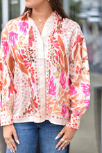 Load image into Gallery viewer, Oversize Floral Button Down
