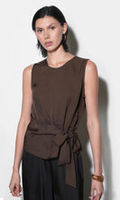 Load image into Gallery viewer, Brown Tie Top
