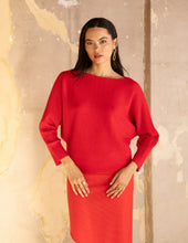 Load image into Gallery viewer, Monet Red Sweater

