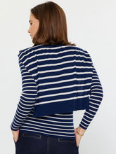 Load image into Gallery viewer, Stripe Top w/ Faux Cardi
