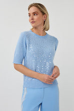 Load image into Gallery viewer, Sequin Sweater - Pacific Blue
