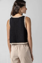 Load image into Gallery viewer, Black Crochet Tank
