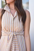 Load image into Gallery viewer, Back Wrap Dress - Stripe
