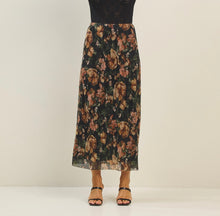 Load image into Gallery viewer, Metallic Floral Skirt
