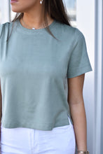 Load image into Gallery viewer, Ezra Suede Top - Jade
