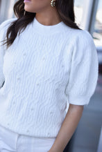Load image into Gallery viewer, Cable Pearls Sweater
