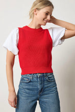 Load image into Gallery viewer, Mixed Media Sweater - Red
