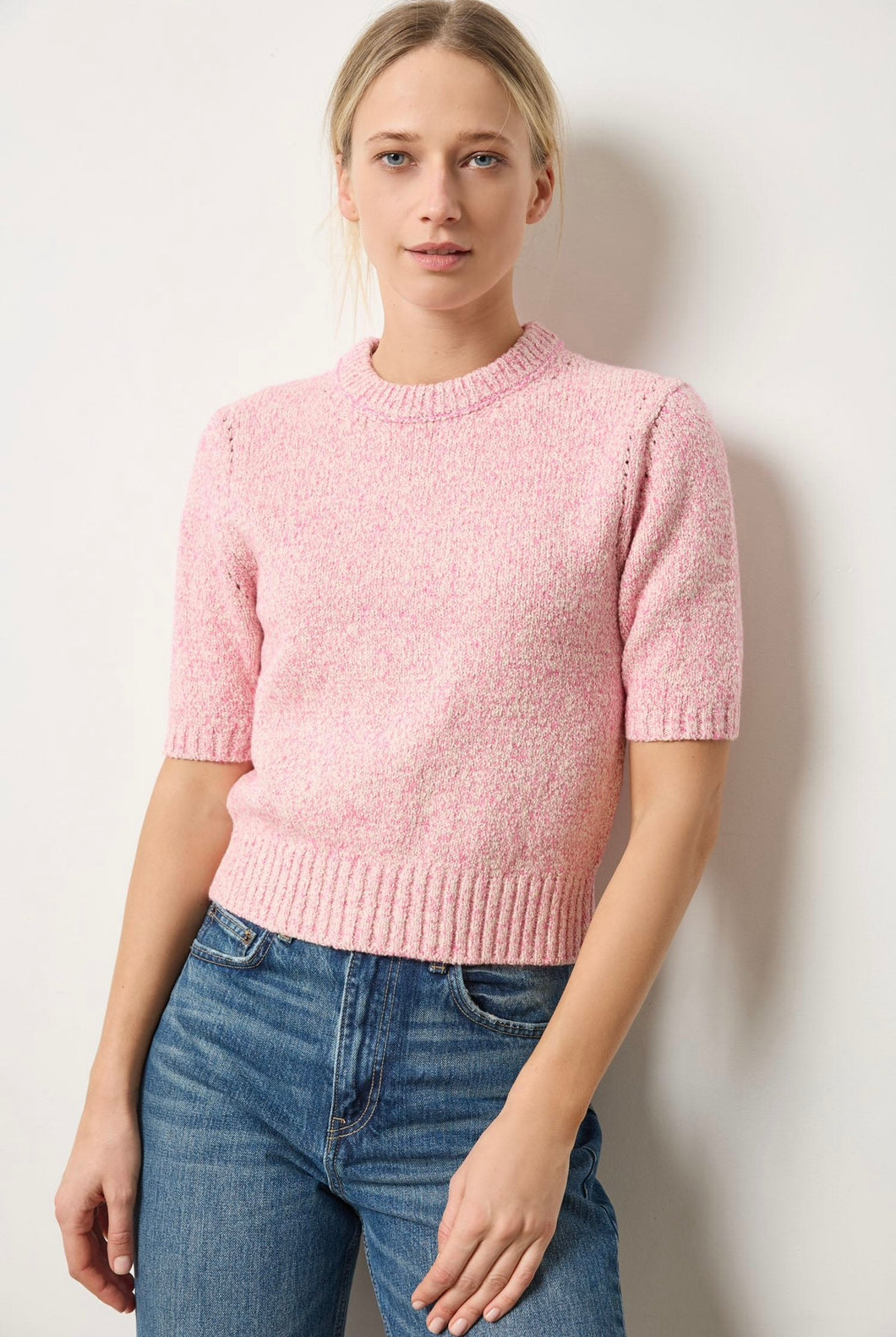 Marled Pullover - Rosebud