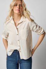 Load image into Gallery viewer, Neutral Stripe Button Down
