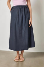 Load image into Gallery viewer, Navy Maxi Skirt
