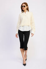 Load image into Gallery viewer, Mixed Media Pullover
