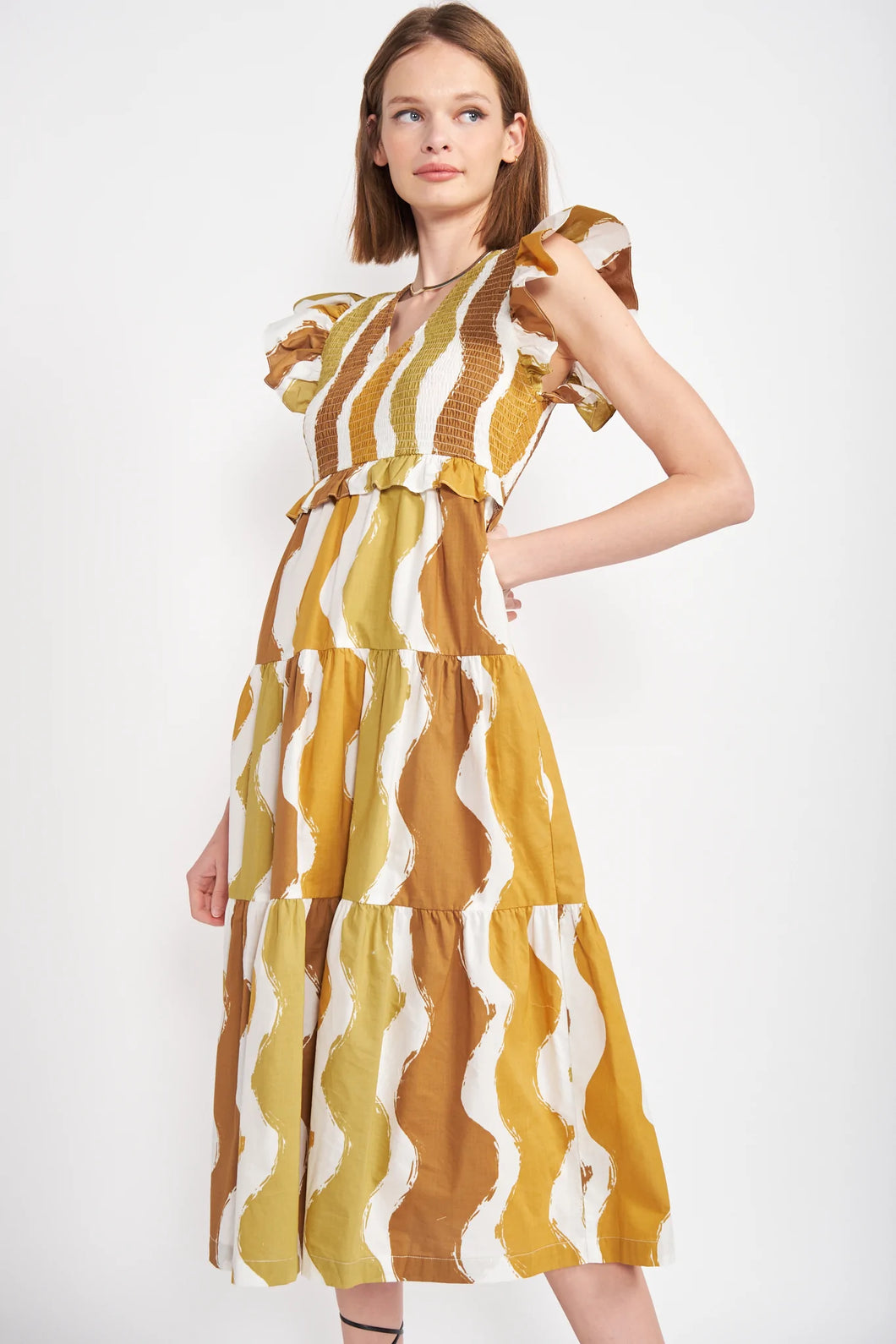 Golden Waves Dress