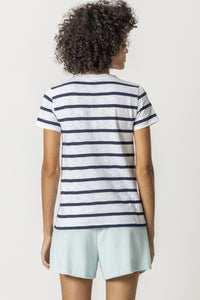 Navy Stripe Crew